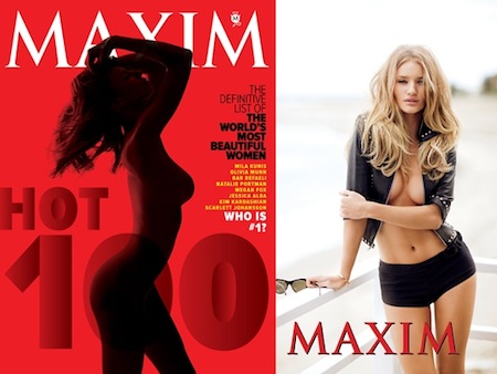 rosie huntington whiteley hot 100. Maxim#39;s Hot 100 List is